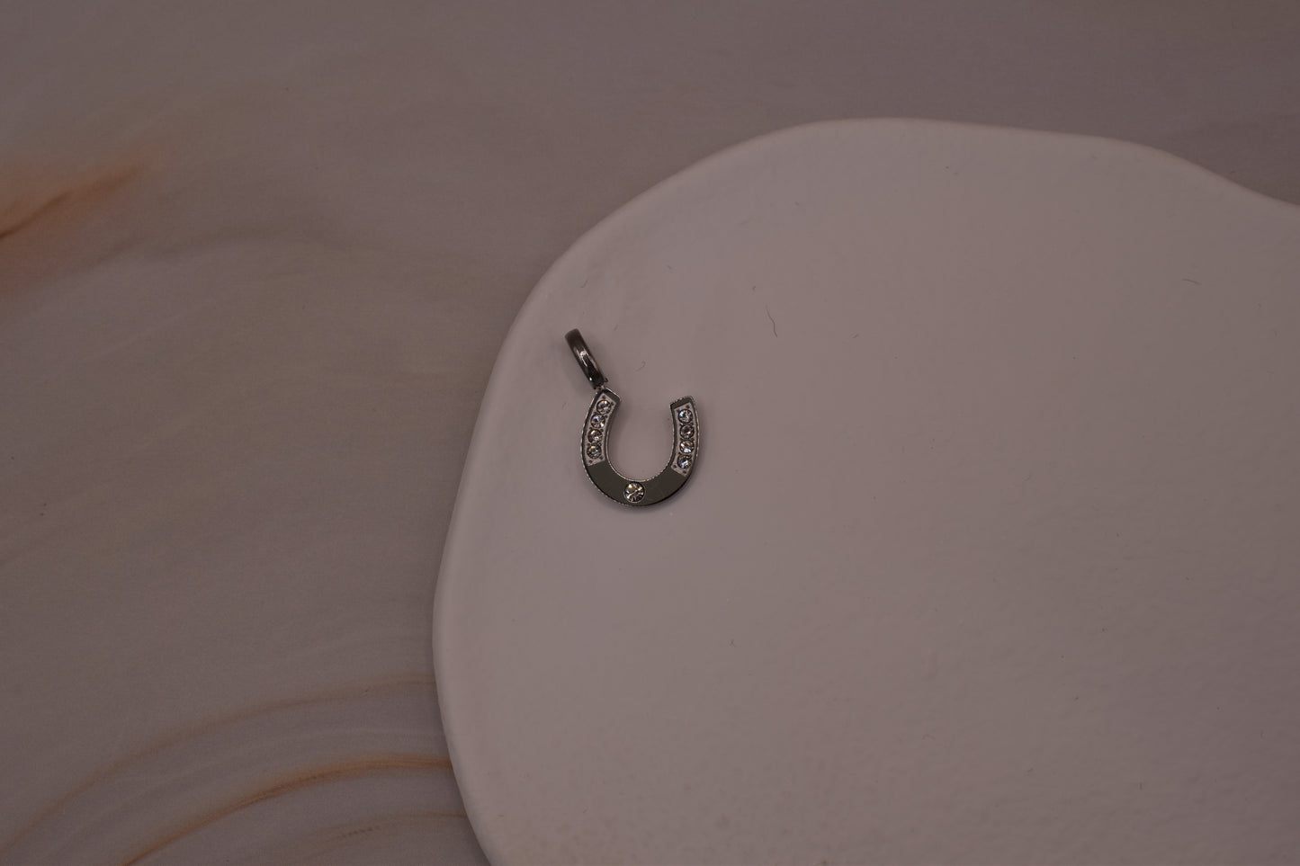 Silver Horseshoe Charm
