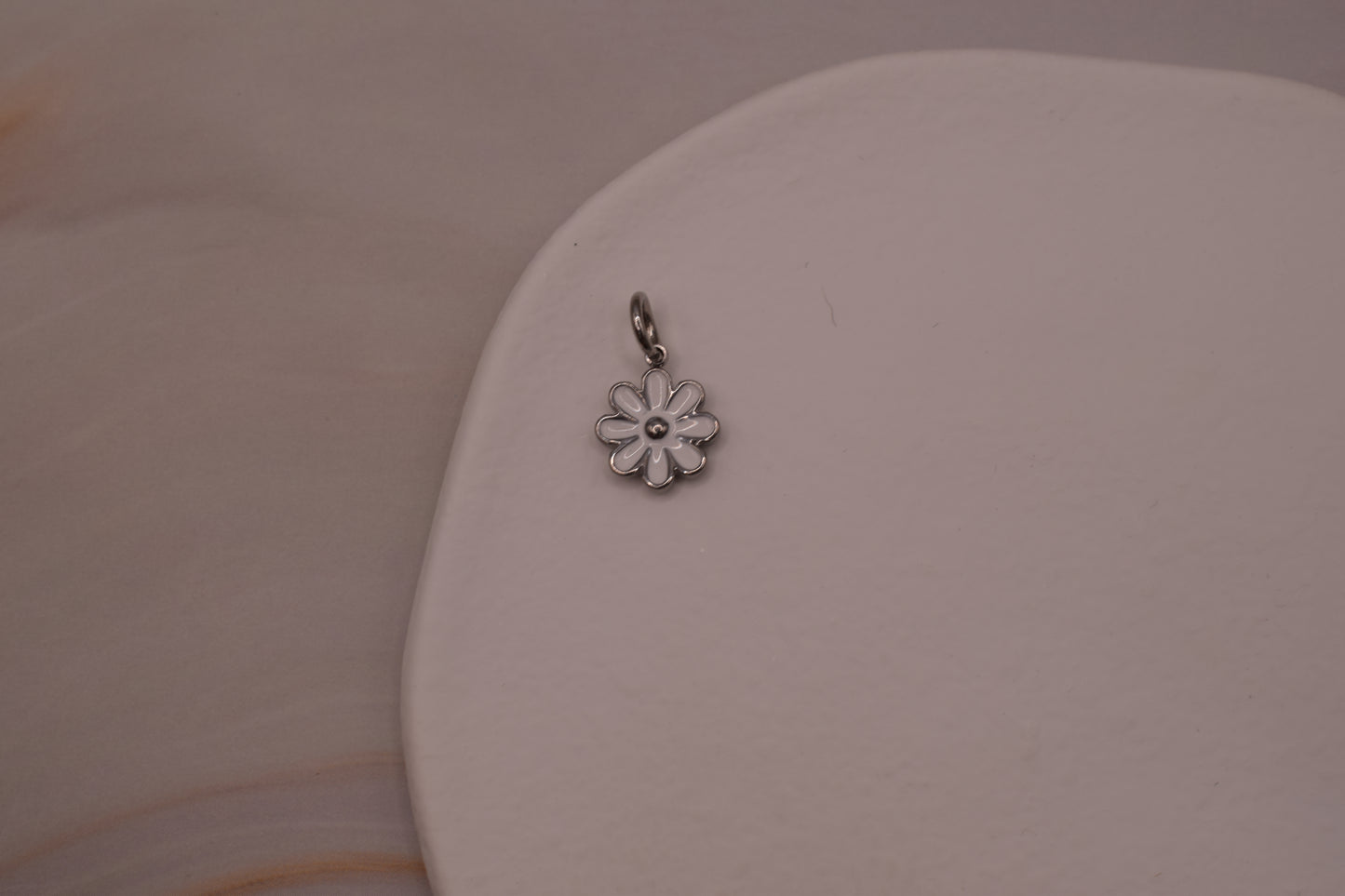 Silver Daisy Charm