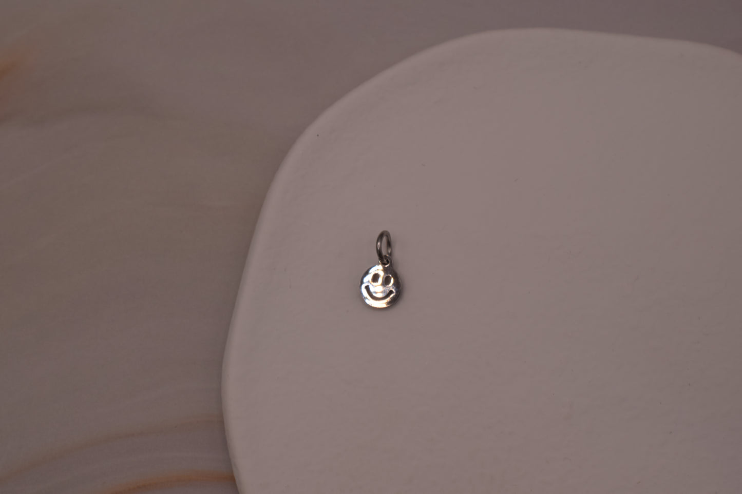 Silver Smiley Charm