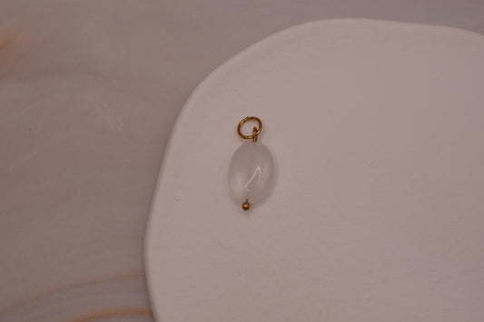 Gold Clear Stone Charm