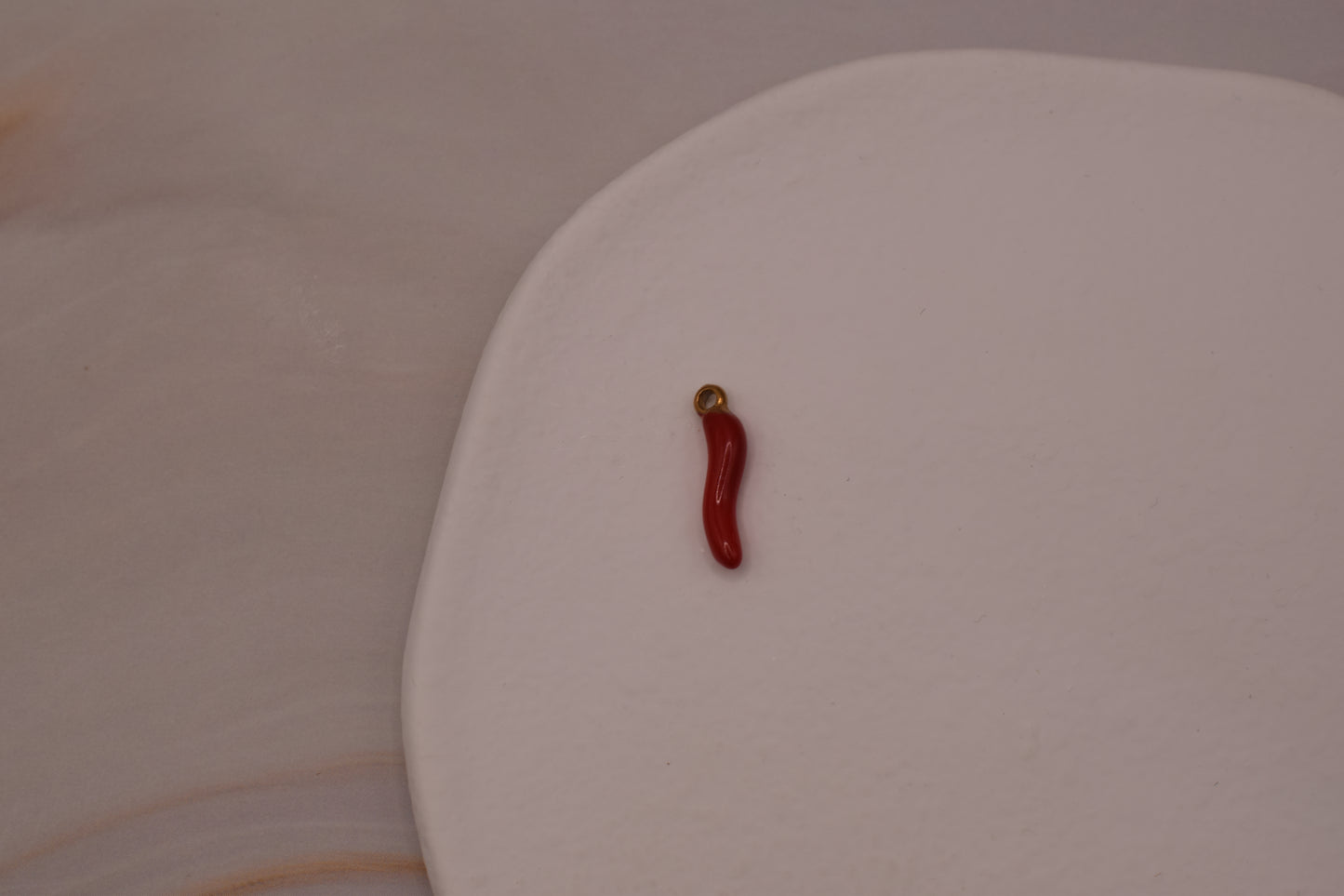 Gold Small Chilli Charm