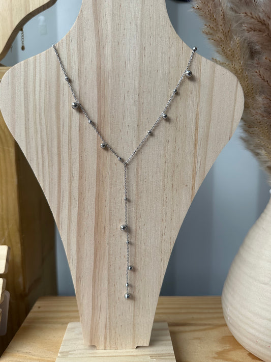 Y Necklace Silver