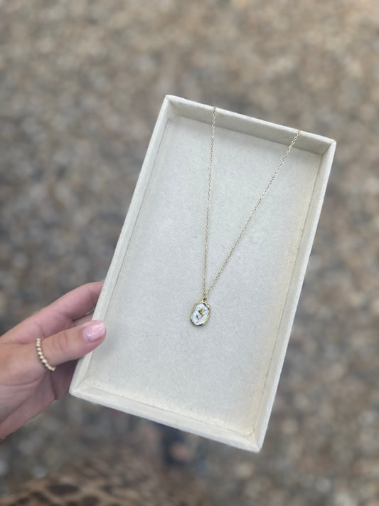White Rose Necklace