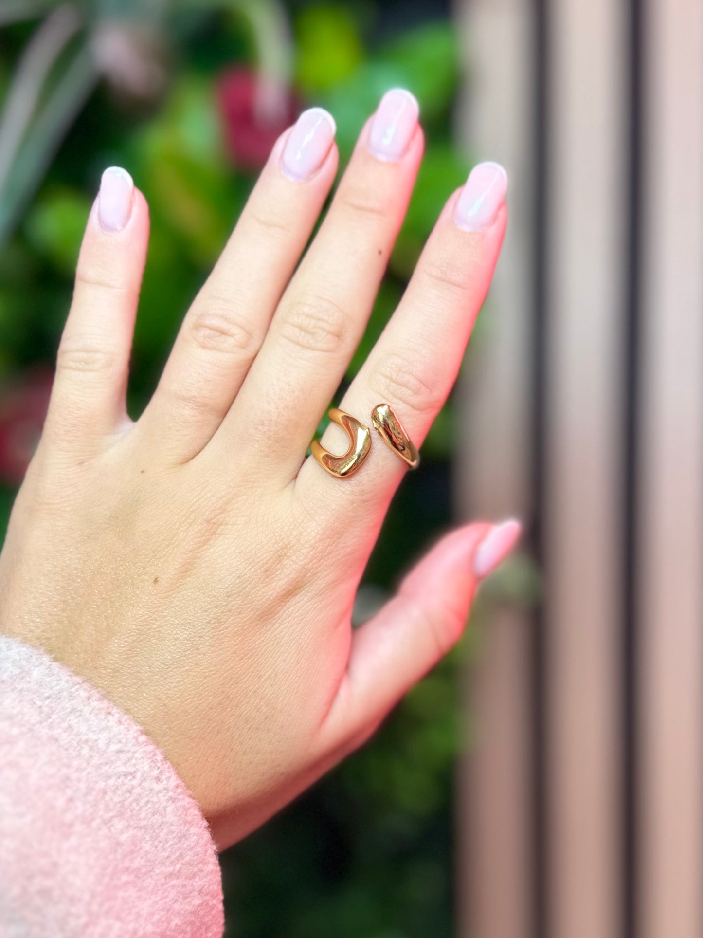 Golden Stacks Ring Gold