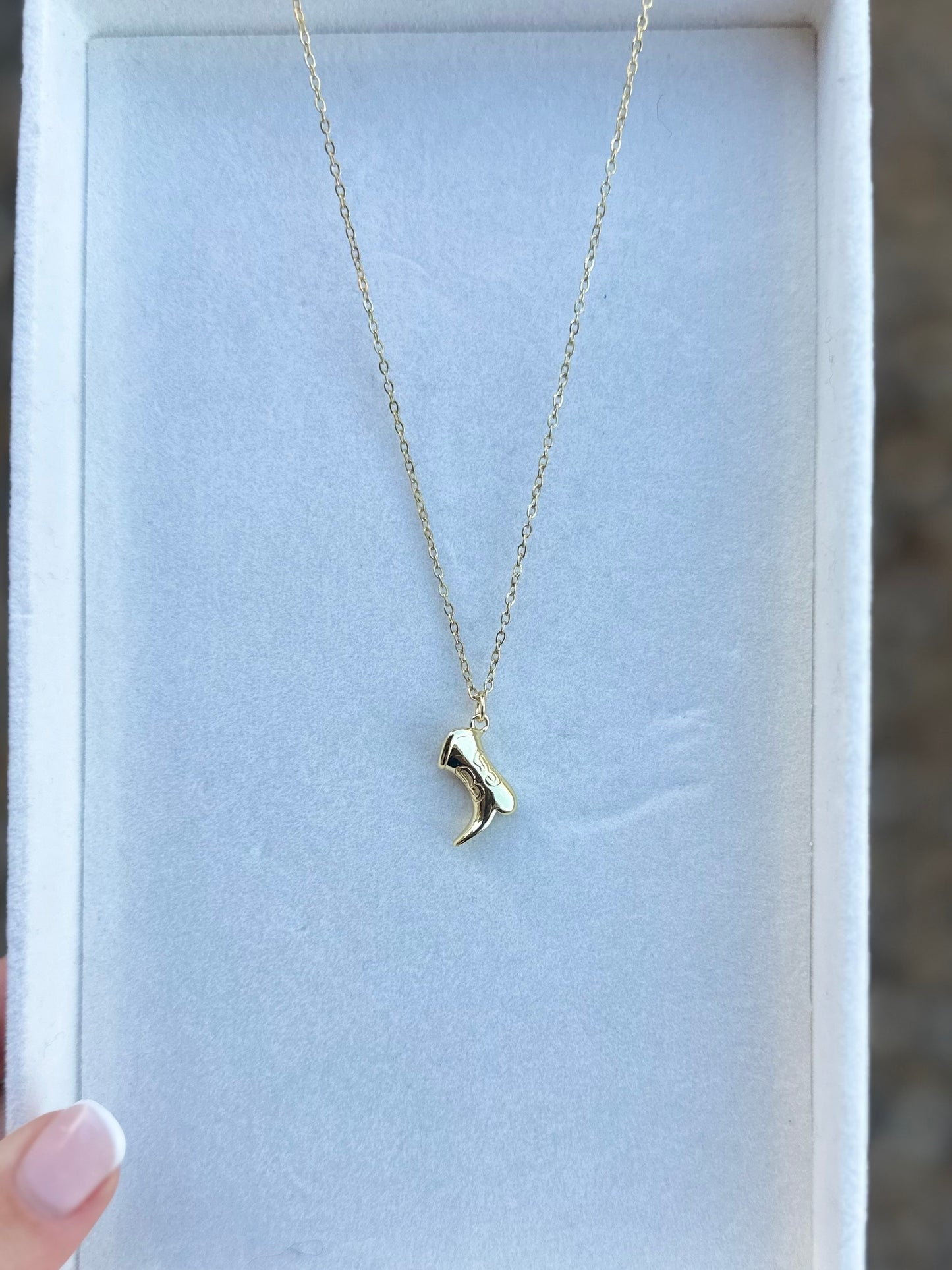 Cowboy Boot Necklace