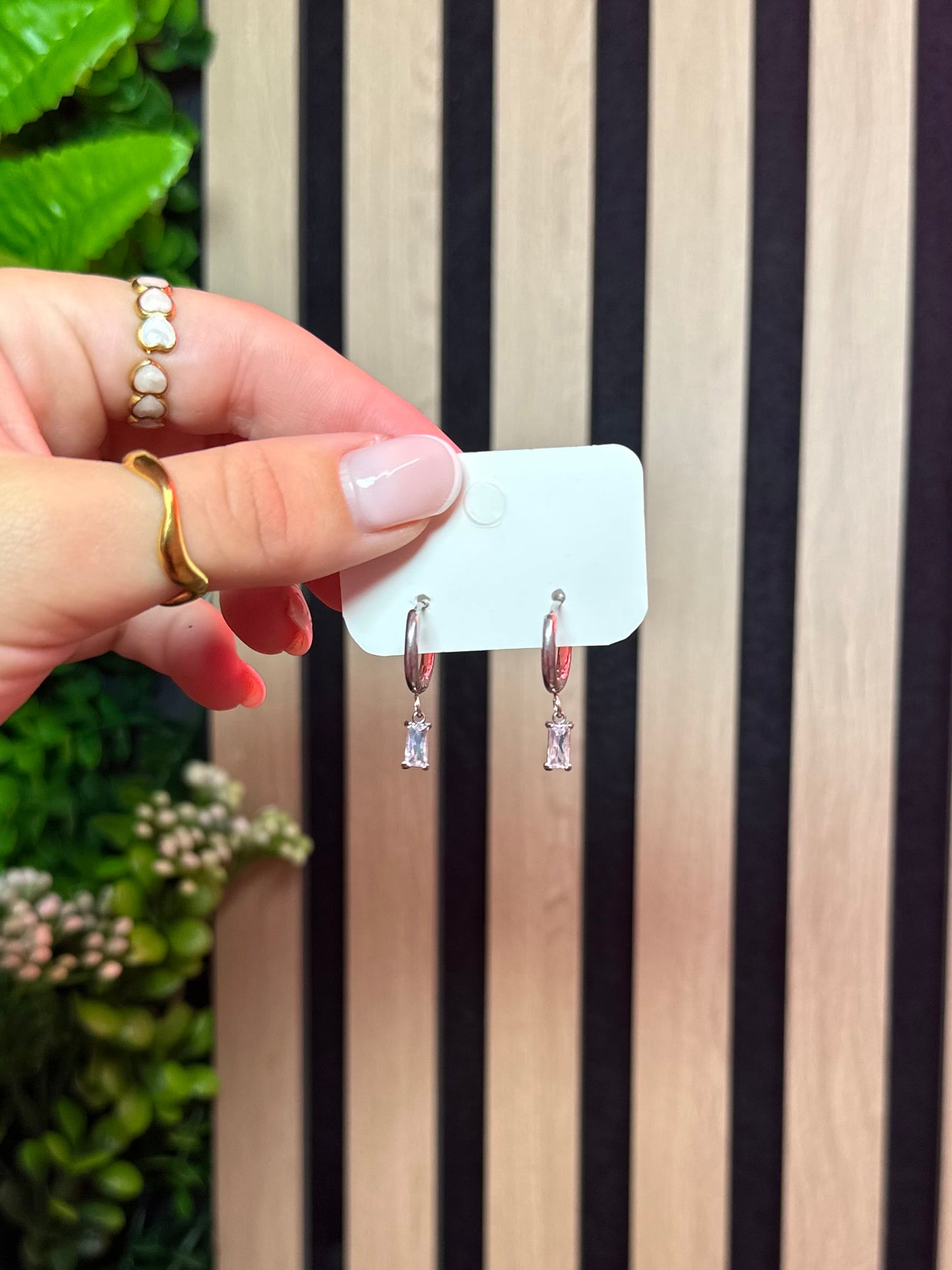 Luxe Drop Earrings Silver