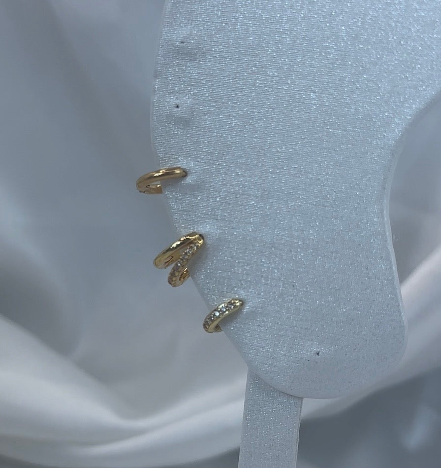 The Luxe Stack Earrings Gold ✨