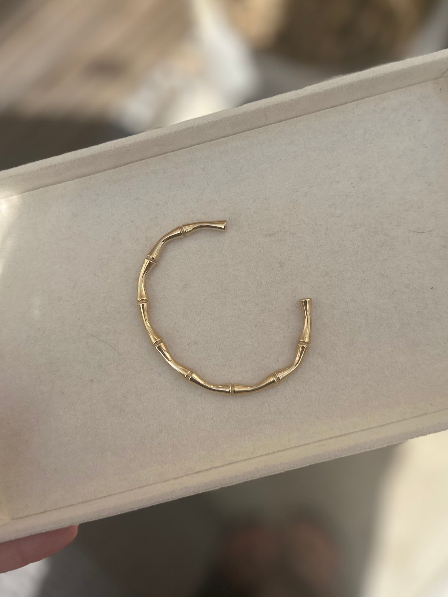 Capri Bamboo Bangle Gold