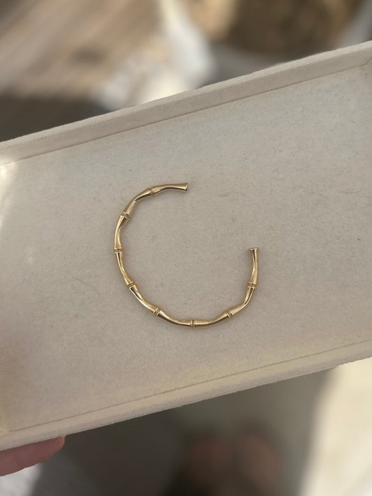 Capri Bamboo Bangle Gold