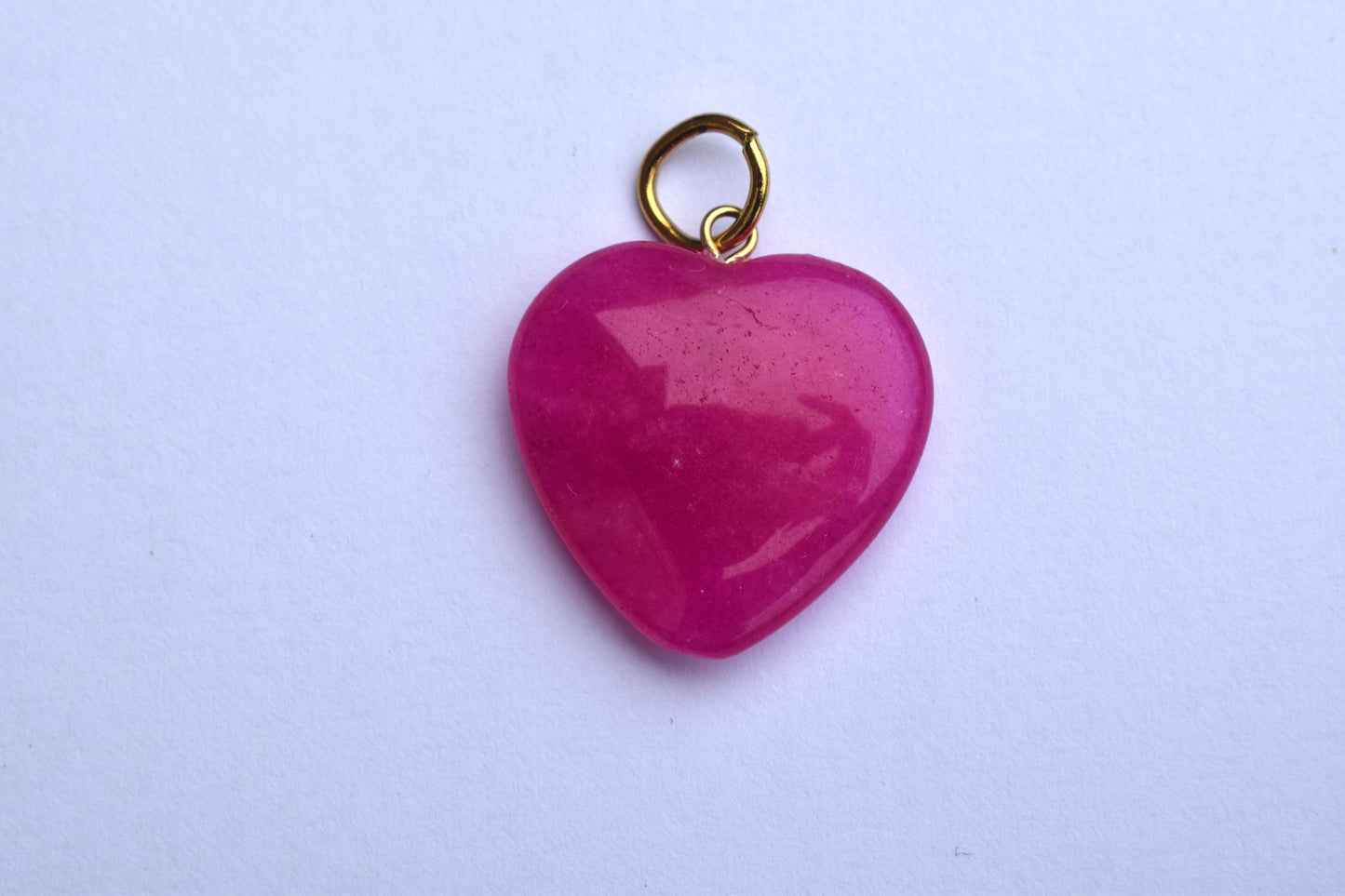 Dark Pink Heart Gold