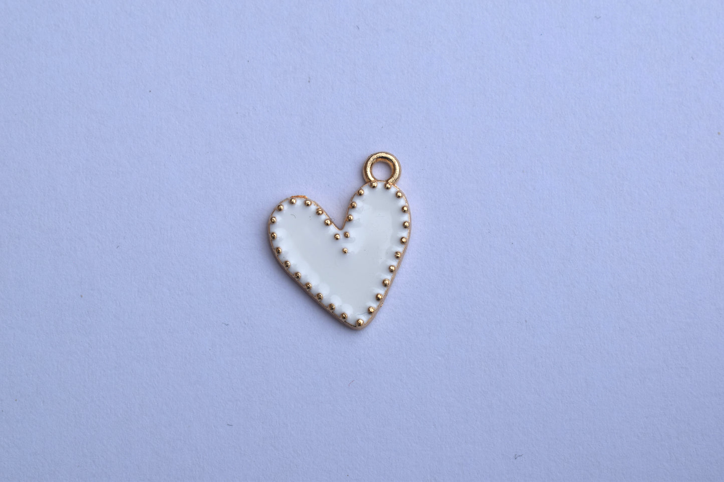 Dangle White Heart